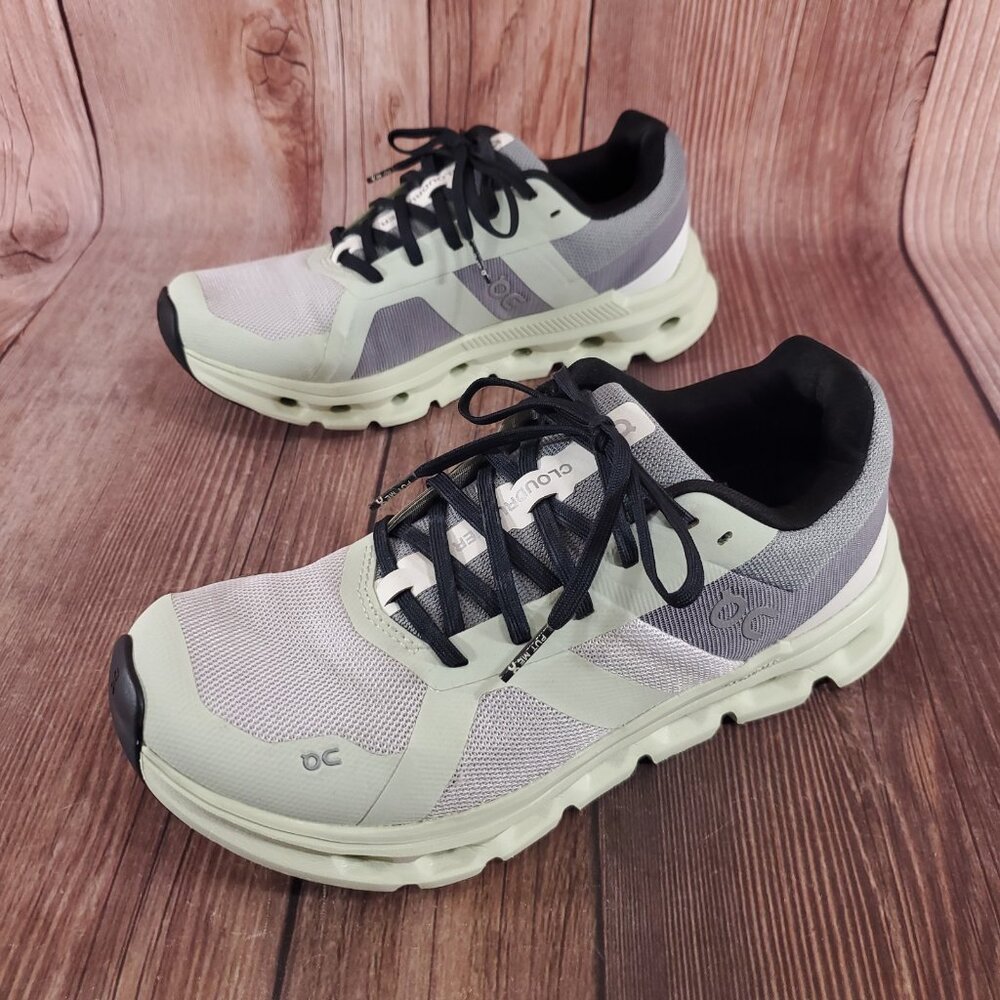 On Cloud Womens Size 8.5 Cloudrunner Frost Aloe Running Shoes Athletic